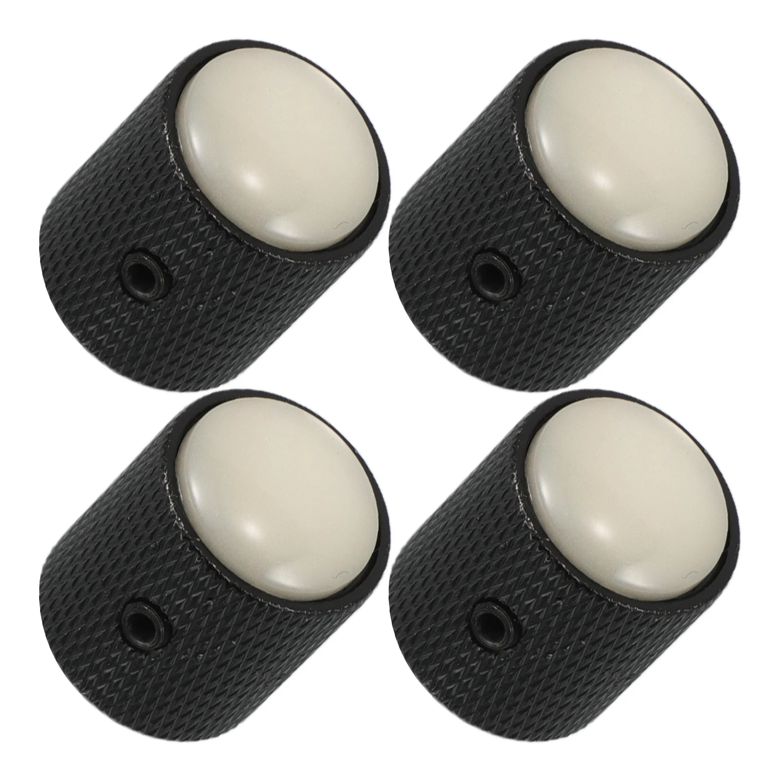 

4 Pcs Electric Guitar Accessories Bass Control Knob Knobs Volume Dome Parts Metal
