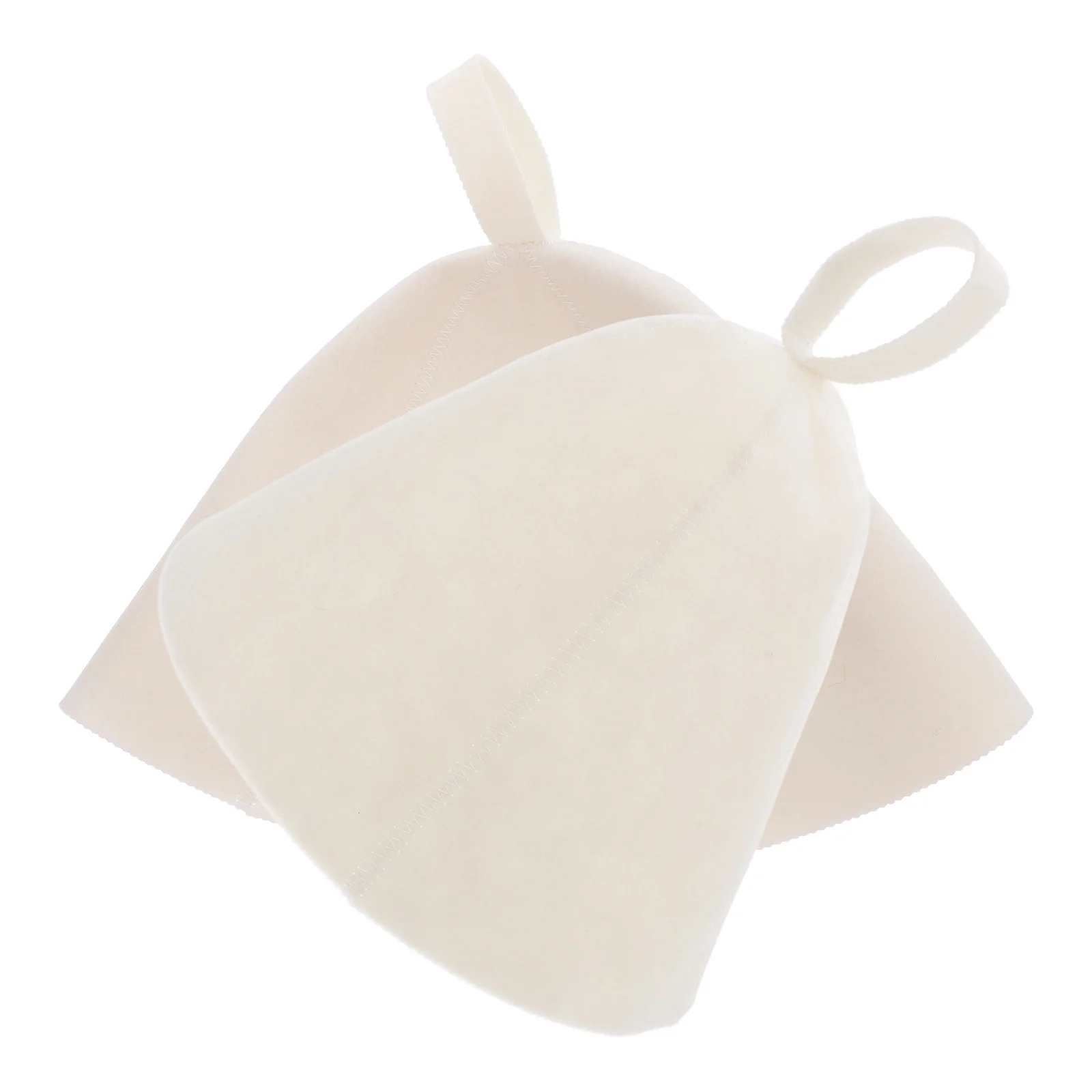 2 Pcs Gift Shower Cap Women's Hats Sauna White Felt Steam for Heat Insulation