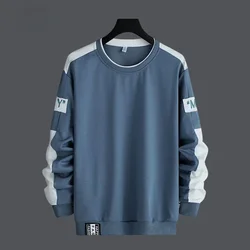 2024 Men Sweatshirt Hoodies Harajuku Hip Hop Streetwear Casual Men's Pullover Hoodie Spring Autumn Patchwork Sweatshirts Mend