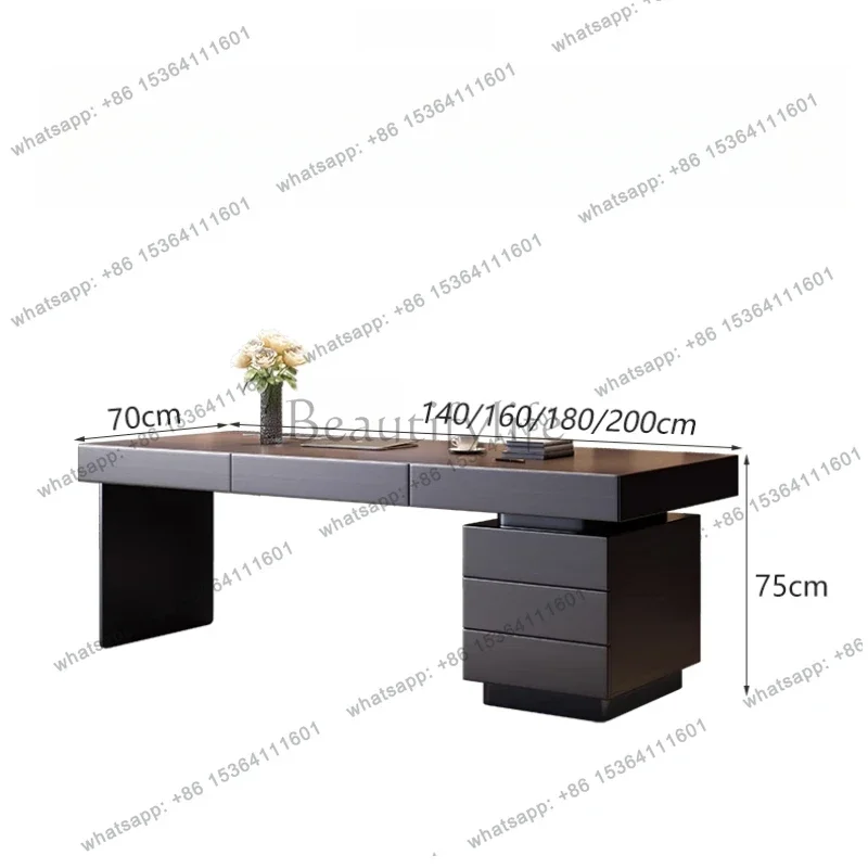 x4 Executive Storage Hutch Table Luxury Socket Cabinent Executive Office Computer Desks Study Drawers Escritorio Office Furnitu