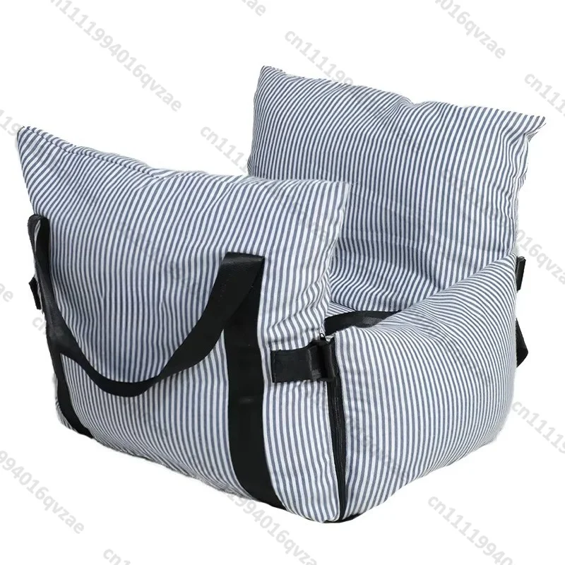 Removable Dog Car Seat Bed Pet Pad with Safety Belt Washable Non-Slip Portable Back Seat Tote Bag Sofa
