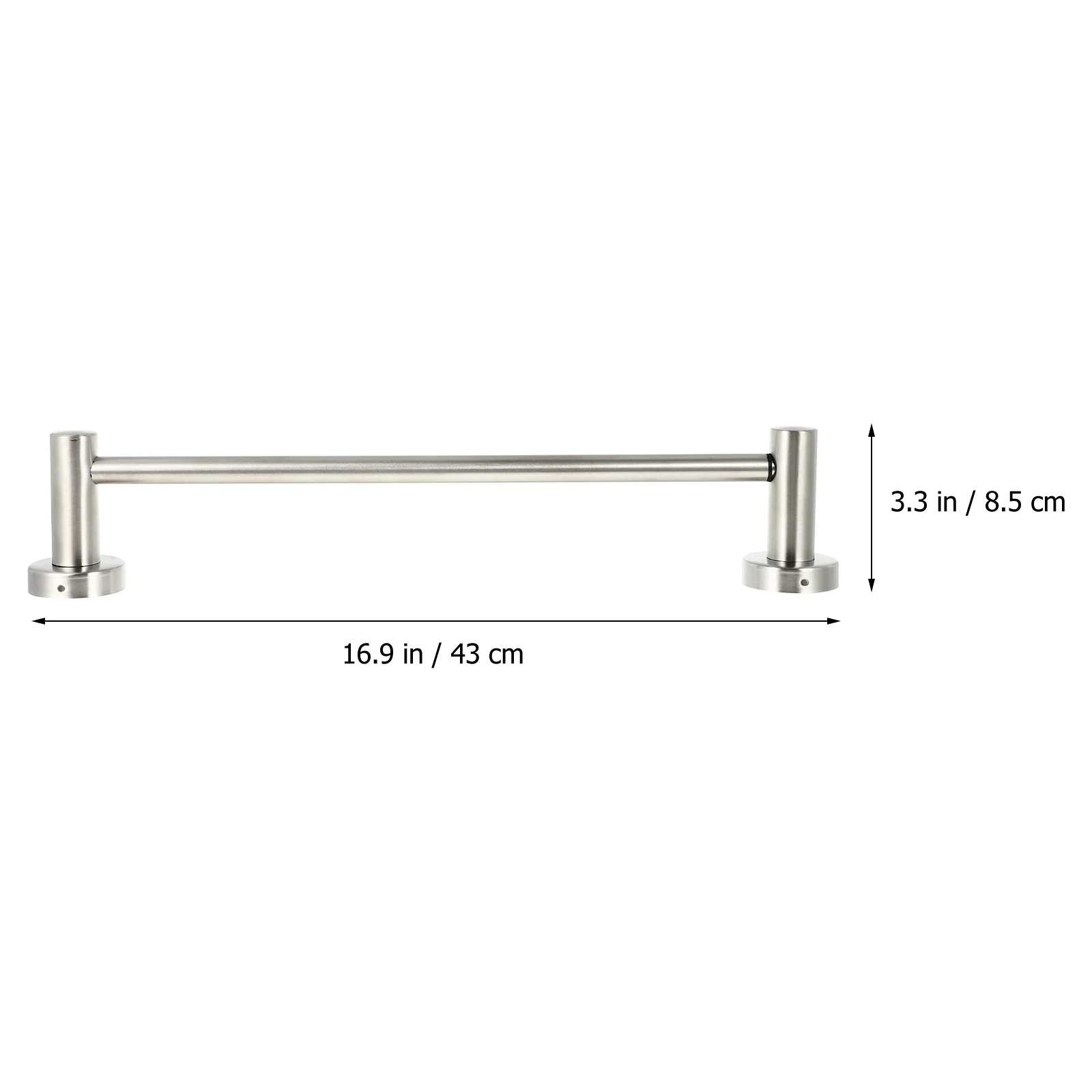 Telescopic Towel Bar Holder Bathroom Wall Mount Clothing Rack Mounted Adjustable Hanger Rail Stainless Steel