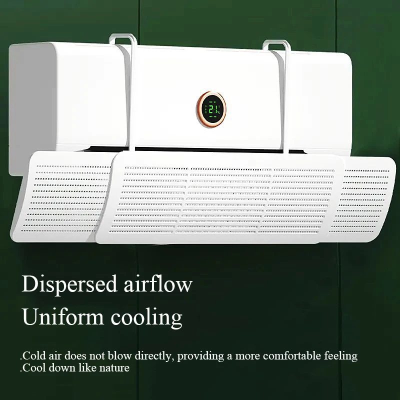 Scalable and non installable air conditioning wind deflector wall mounted universal anti direct blowing wind guide plate