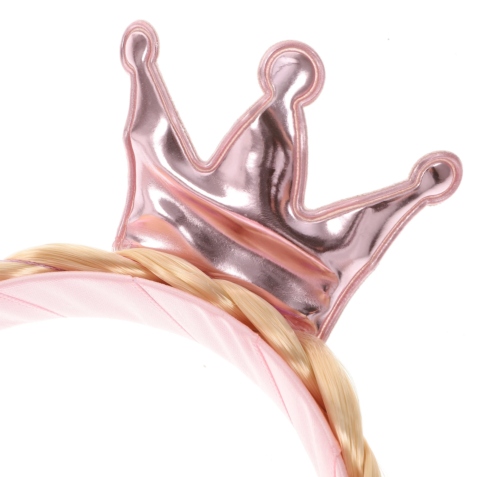 

Princess Crown Hair Accessories 50cm Long Colorful Kids Headbands Braid Hair Decorations for Party Stage Disguise Gifts