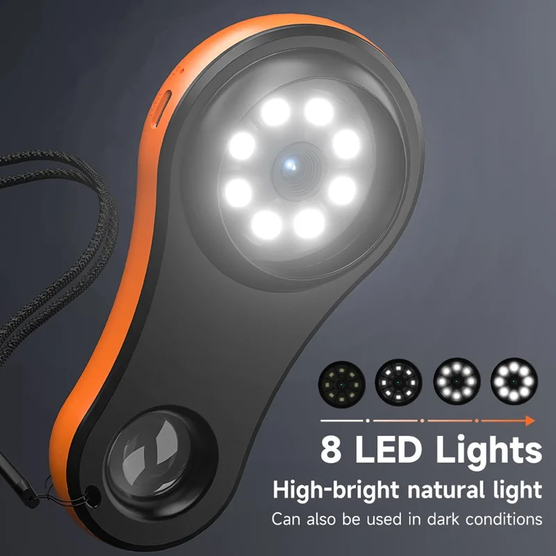 المكبر الرقمي 2MP فيديو مجهر محمول 2.0 ''شاشة 8 المصابيح مع عدسة مكبرة لنظام التشغيل Windows/Mac 32B TF بطاقة للخيار