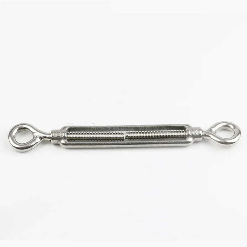 316 Stainless Steel Flower Basket Screw M4 M5 M6 M8 M10-M20 Rotate Chain Wire Rope Tensioner Bloom Bolt Tension Turnbuckle 1Pcs