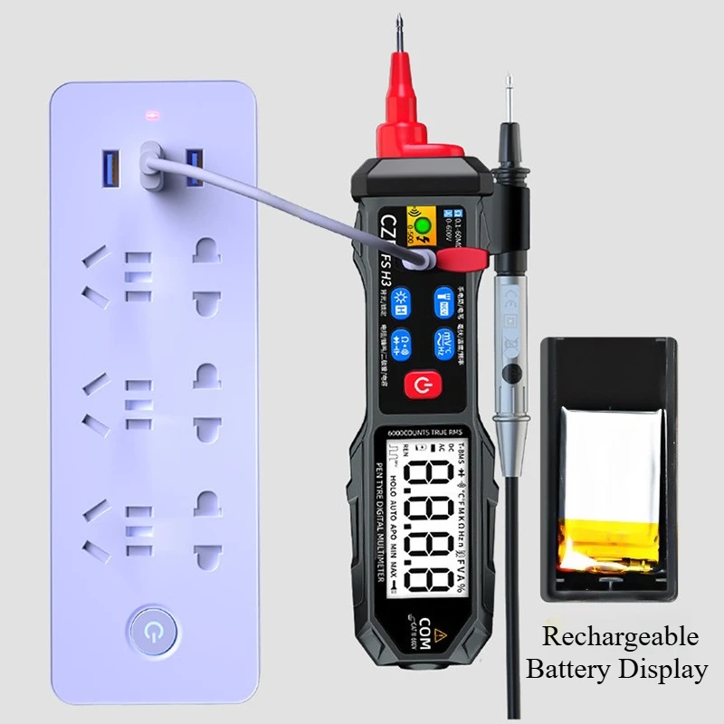 

Nordic Creative Portable Multimeter High Precision Digital Fully Automatic Multi-Functional Multimeter Tool Parts FYTC
