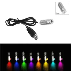 Fuente de luz Led alimentada por USB, Mini Iluminador LED para iluminación de fibra óptica de brillo lateral, uso doméstico y en coche, atmósfera interior, DC5V, 1,5 W