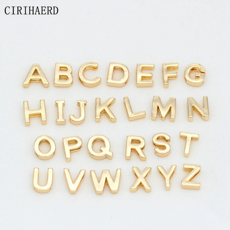 2022 Cutout 26 Letter Necklace Jewellery Making Supplies Pendant DIY Jewelry Spacer Accessories Auspicious Alphabet Components