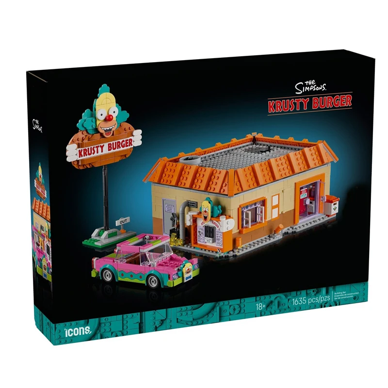 

В НАЛИЧИИ MOC Street Scene Krusty Burger, строительные блоки, строительные модели, кирпичи, подходят 10352, игрушки для детей, подарочный набор на день рождения