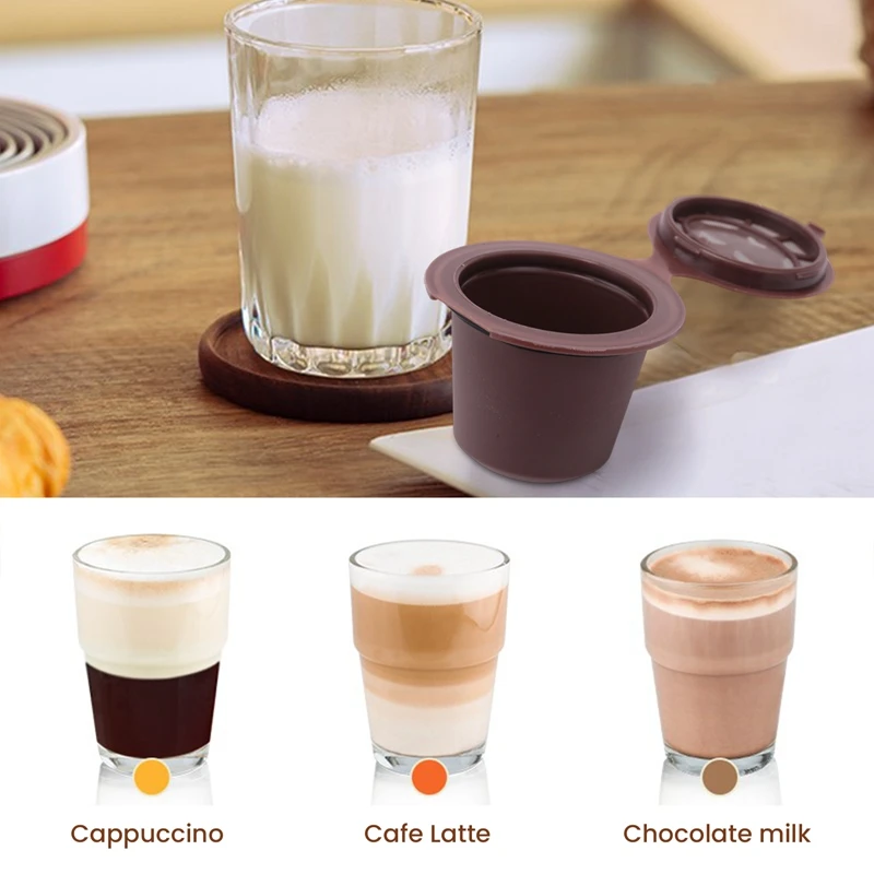 3 Pcs Refillable Reusable Espresso Capsule For Nespresso Coffee Machine Reusable Capsule Refill Empty Capsule