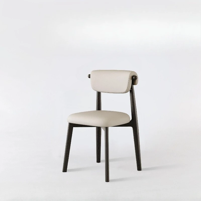 French retro style backrest dining chair modern simple restaurant stool Nordic medieval high-end chair Italian light luxury