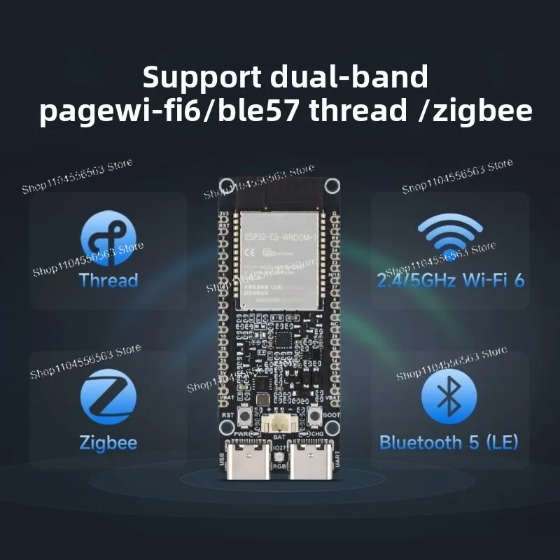 

Development Board ESP32-C5-DevKitC-1 2.4&5 GHz Dual Band Wi-Fi 6 IoT Module