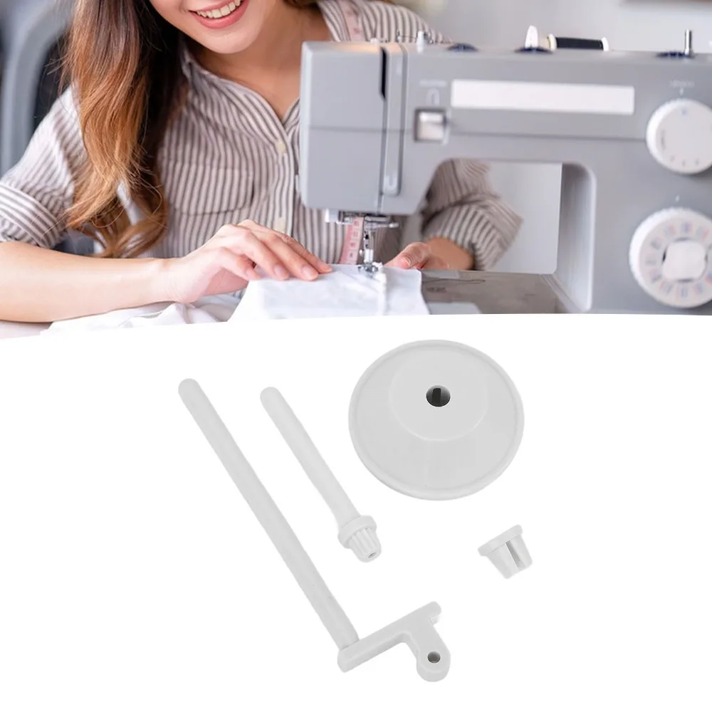 

4pcs Plastic Spool Pin Cap Durable White Spool Pin Cover Universal Fit Replacement Spool Cap Sewing Machine Use