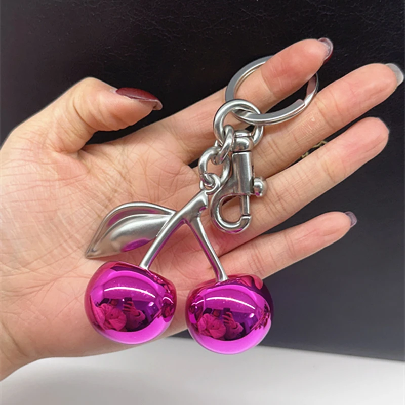 حقيبة سحر للمدرب حقيبة يد حقائب كتف موضة بريق مرآة الوجه الأرجواني الكرز قلادة المرأة المفاتيح اكسسوارات هدية