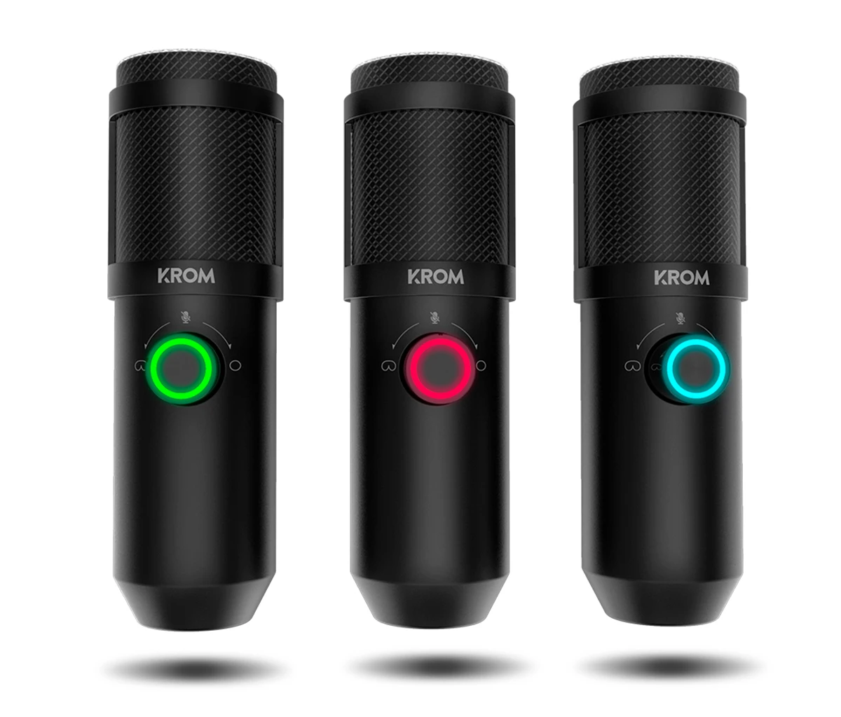 Krom Kapsule-Streaming Microfoon Kit, Unidirectionele Met Twee Capsule Condensatoren, 3.5Mm Audio, anti-Shock Mount En Pop Filter, Windows En Macos