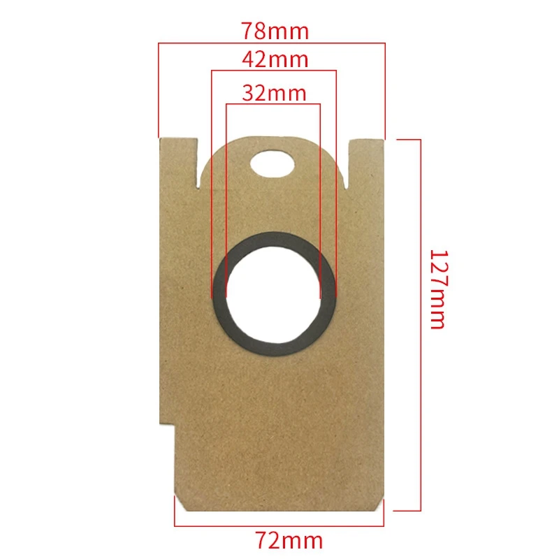 6Pcs Replaceable Accessories Parts Dust Bags for Xiaomi Lydsto R1 R1A Robot Vacuum Cleaner Robot Vacuum Cleaner Parts