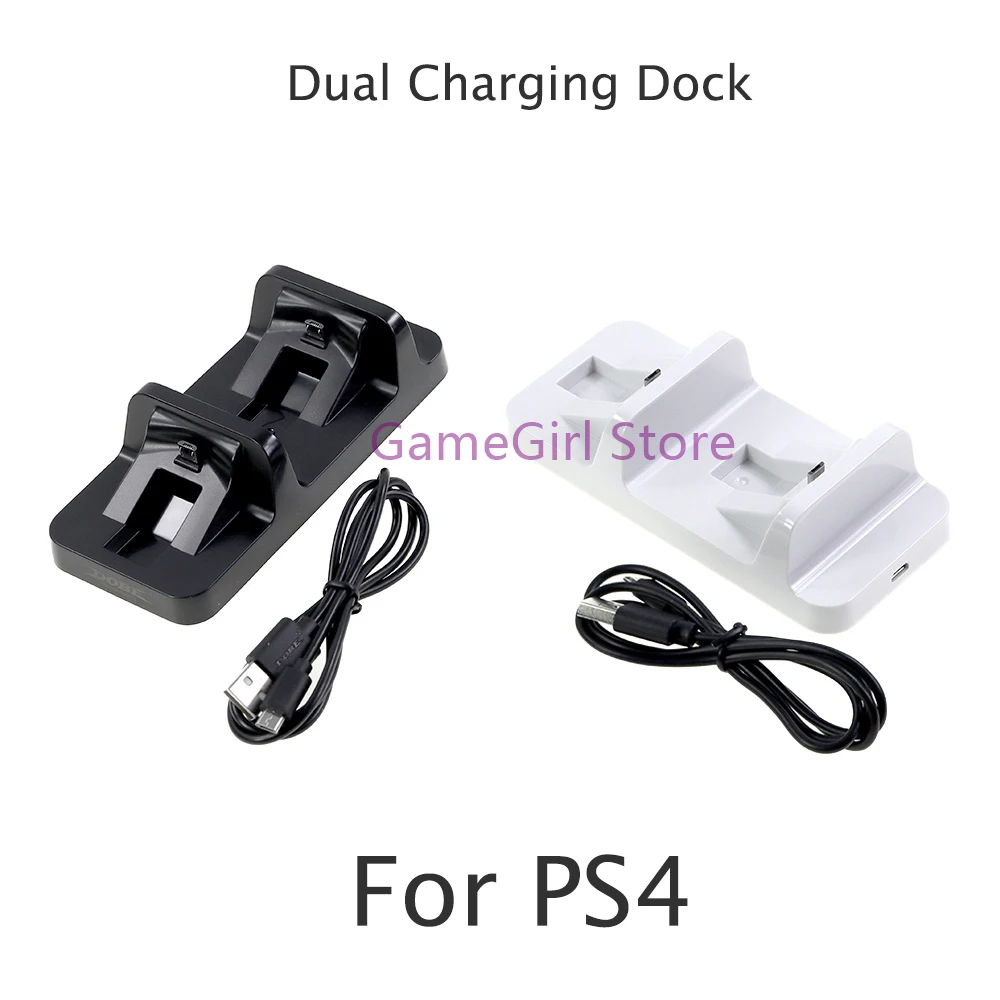 

10pcs Double Charger Dual Charging Dock Station Holder Stand For Sony Playstation PS4 Controller