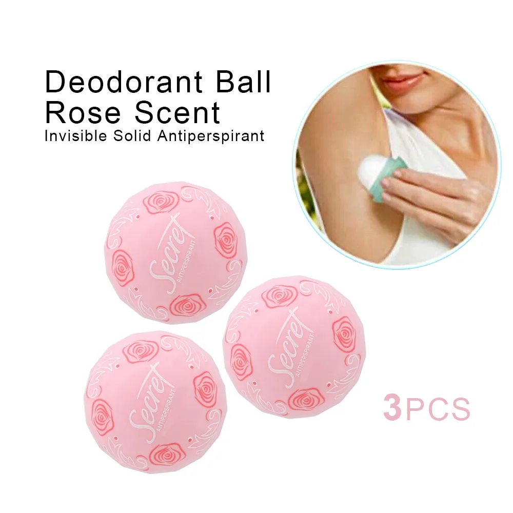 3-4pcs Portable Remove odor Ball, Invisible Solid Sweatproof, Rose /lavender/Scent,Calm Birch Water On-The-Go