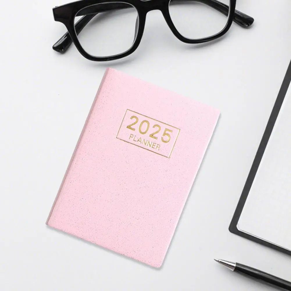 -ปกสมุดโน้ตกระดาษหนาสี2025ขนาดกระเป๋าสมุดโน้ตหนังสังเคราะห์พร้อมกระดาษกันหมึกเรียบสำหรับผู้ขาย