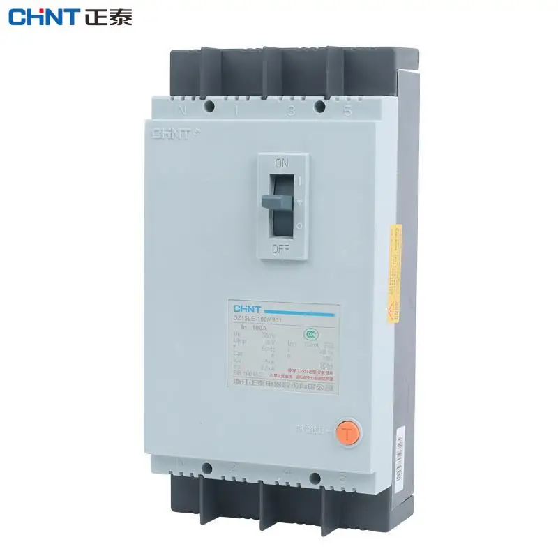 

CHINT DZ15LE-100 30MA 50MA 100MA 300MA Автоматический выключатель утечки остаточного тока 2P 3P 4P 40A Распределительный двигатель