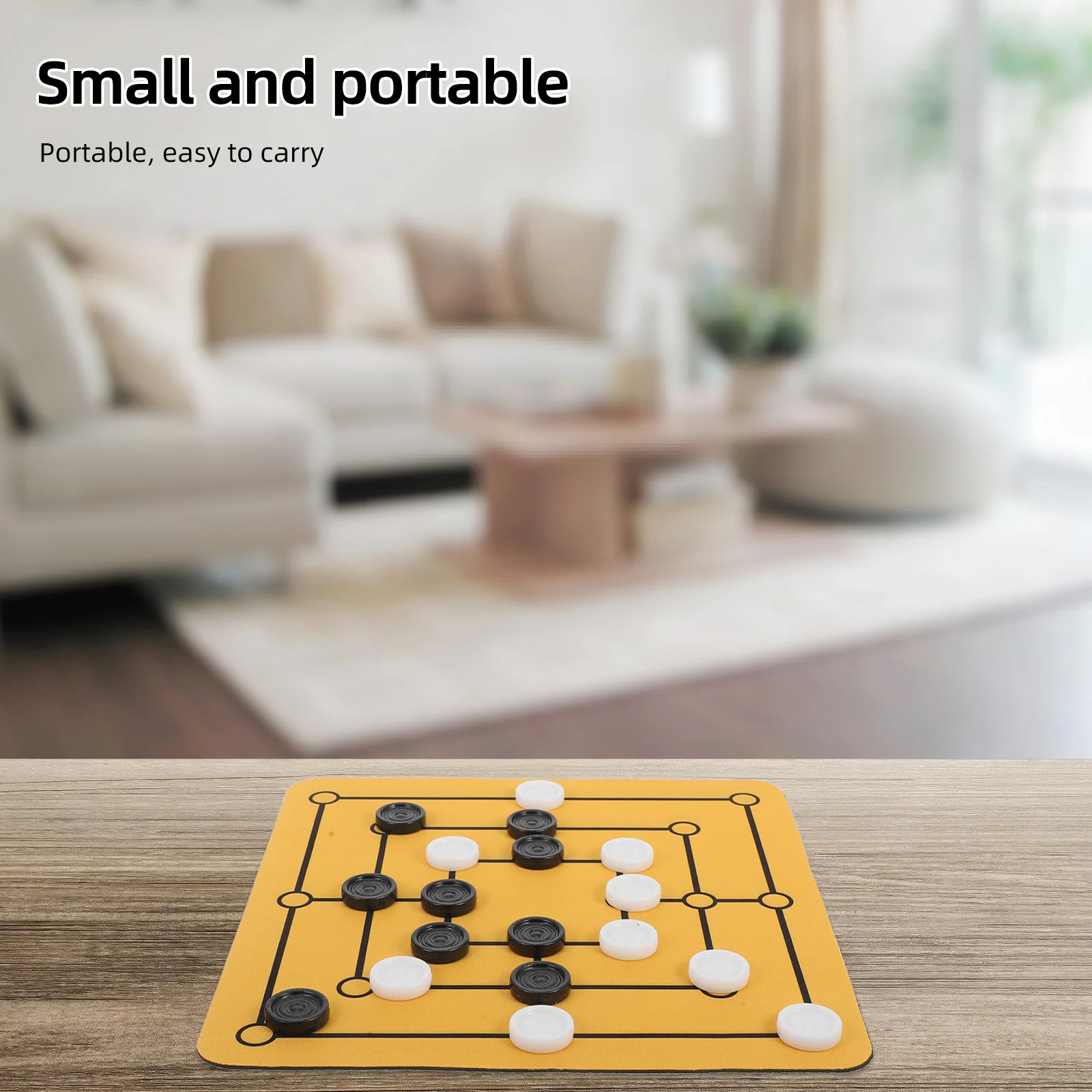 

Festival Board Games Morris Portable Home Chess Boards Wooden Tabletop Traditional