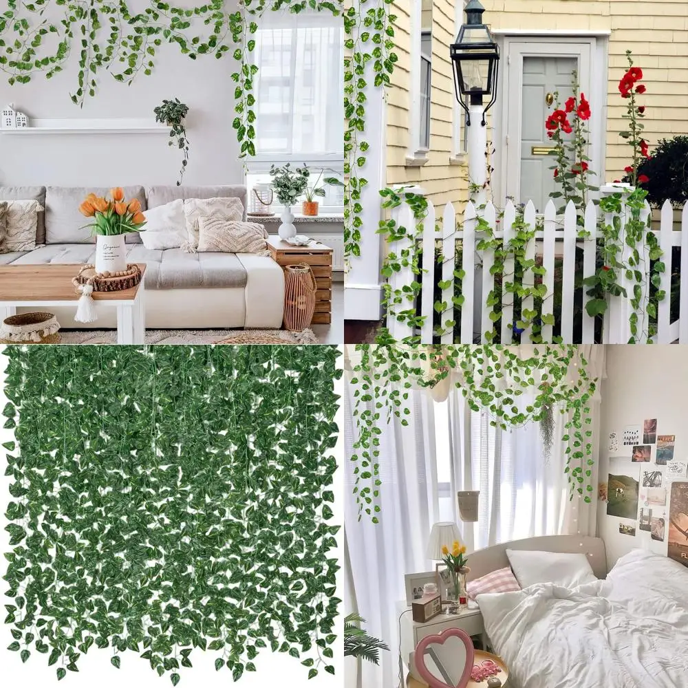 

UV-Resistant Artificial Ivy Garland, 140 Pack, 980Ft Long, Greenery Leaves for Home and Garden Decor