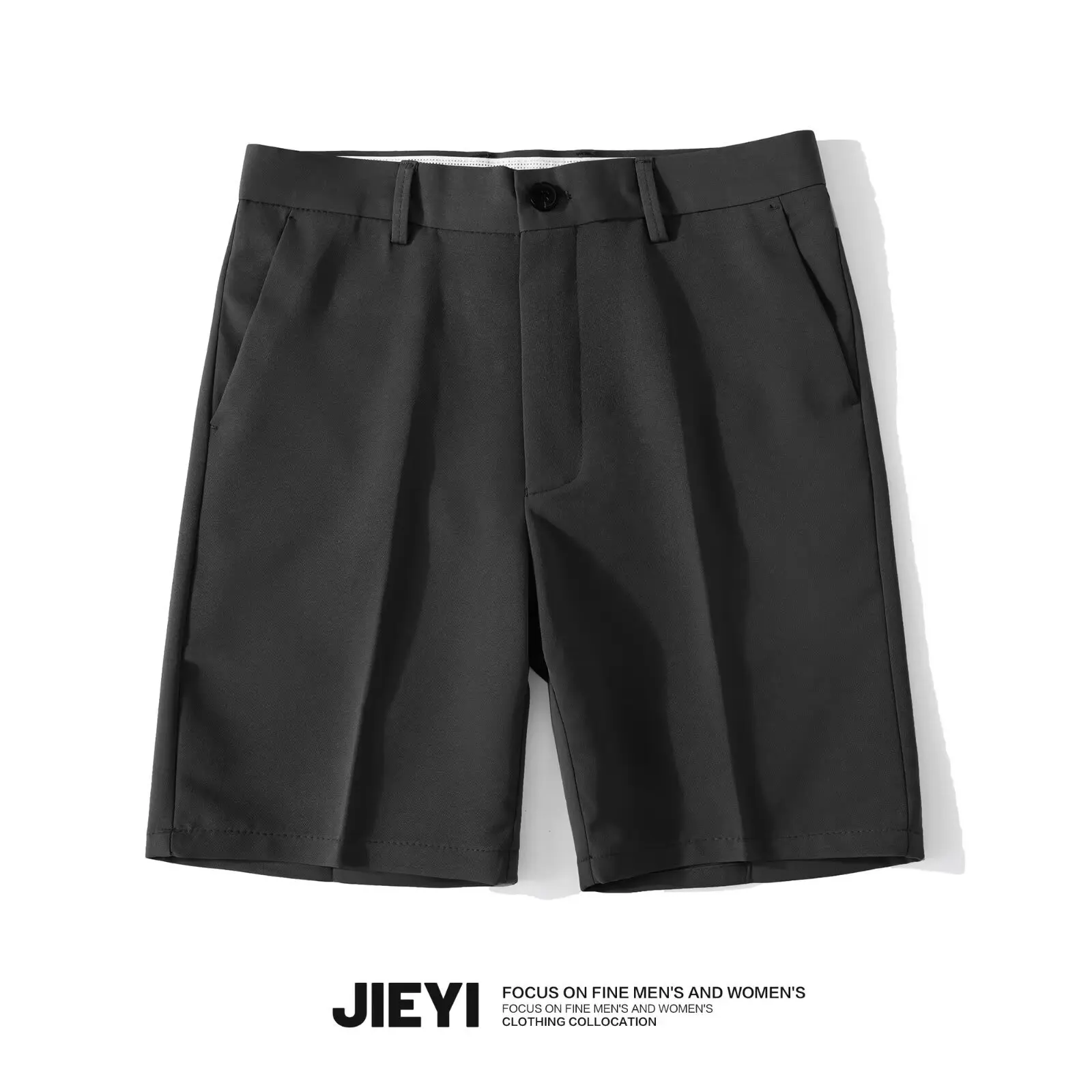 Men's Suit Shorts Loose Fit Straight Leg Lightweight Summer Business Casual Bermuda Shorts for Travel Office and Daily Wear