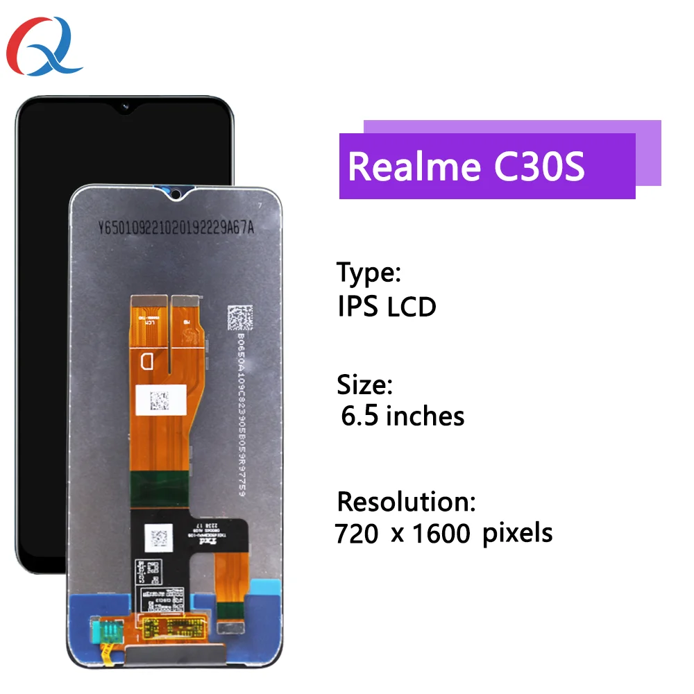 Original Display For Realme C30s screen Replacement Mobile Phone Lcds For Realme C30S lcd pantalla