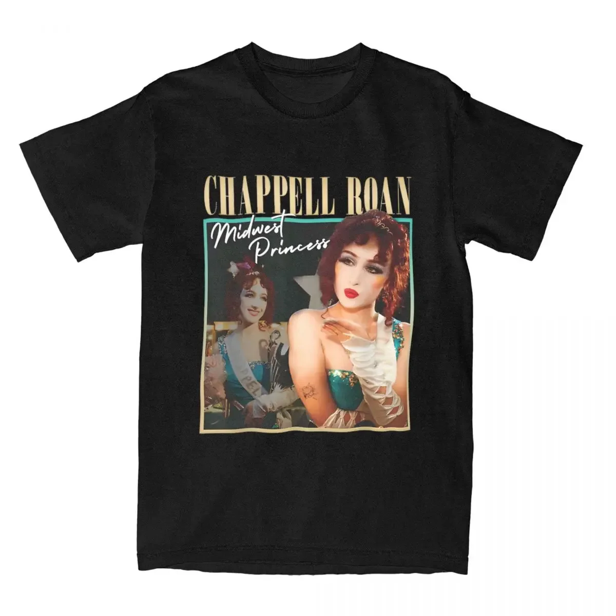 Chappell Roans Midwest Princ T-Shirts Men Vintage 100% Cotton Tee Shirt Round Neck Short Sleeve T Shirts Printing Clothing