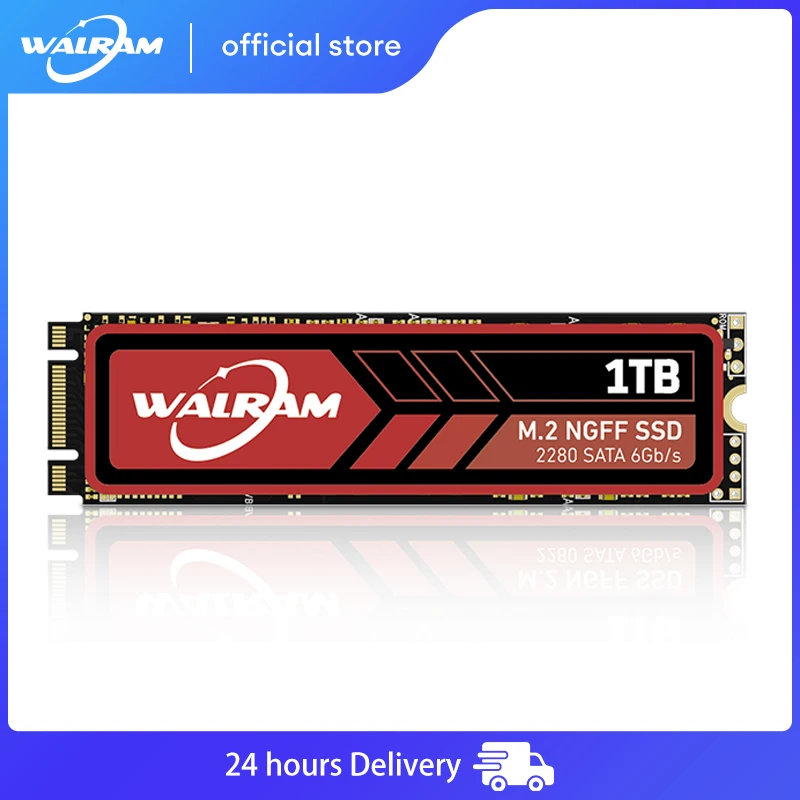 Walram M2 2280 SSD M.2 SATA 128GB 256 GB 512GB 1TB HDD M2 NGFF SSD 2280mm 2TB HDD disco duro For computer Laptop Xiaomi