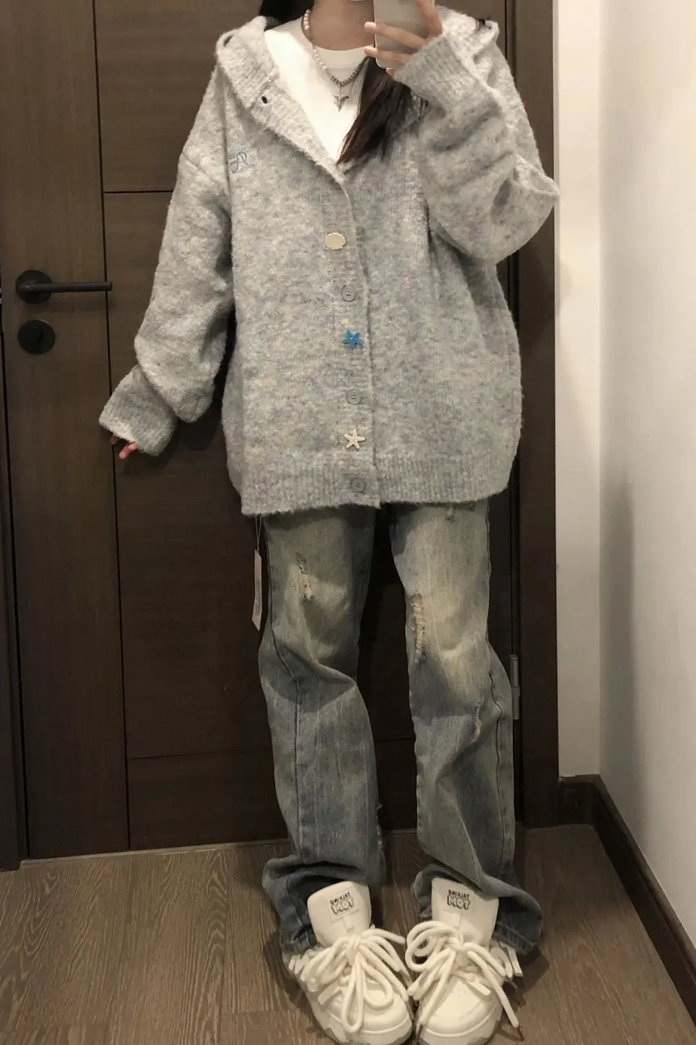 Jean femme Denim lavé porté détruit déchiré ourlet effiloché femme mode Grunge Alternative Punk Rock gothique Emo sous-culture coupe