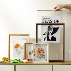Double-sided transparent picture frame A4 table calligraphy display frame mounted frame 6 