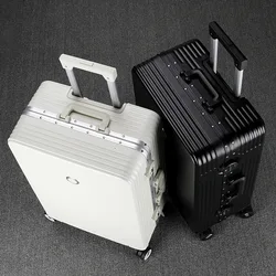 Round TAS Lock Suitcase Aluminum Frame Trolley Case Wear-resistant 20-inch Cabin Carrier Universal Wheel Luggage Boarding Box