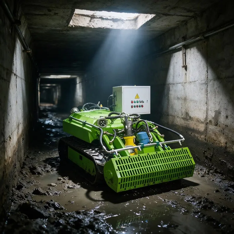 Sewer Dredging Robot Crawler Underwater Sludge Cleaning Dredging Robot for Pond and Pipeline Desilting
