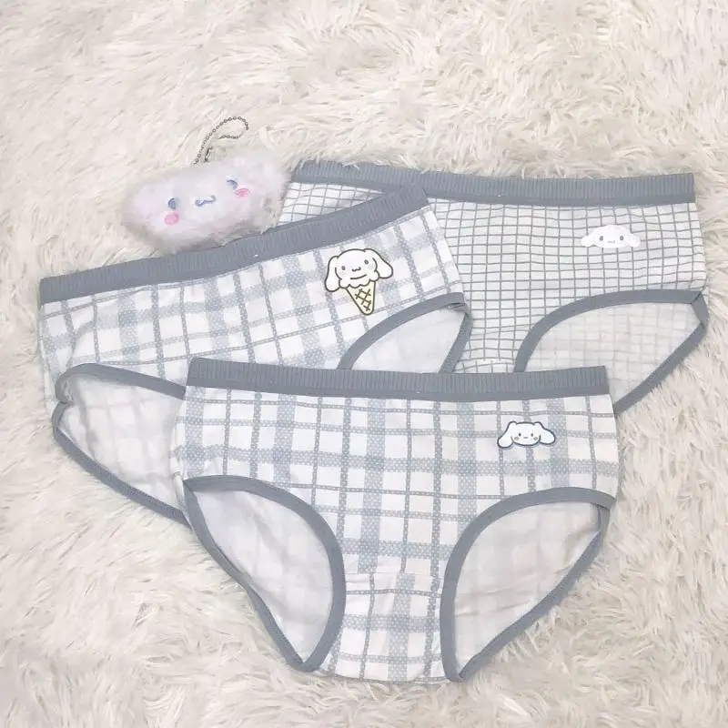 Cinnamoroll Kawaii Anime Sanrio Cotton Thin Underwear Cute Cartoon Girly Heart Mid-Rise Briefs Sweet Christmas Gift Girls Toys