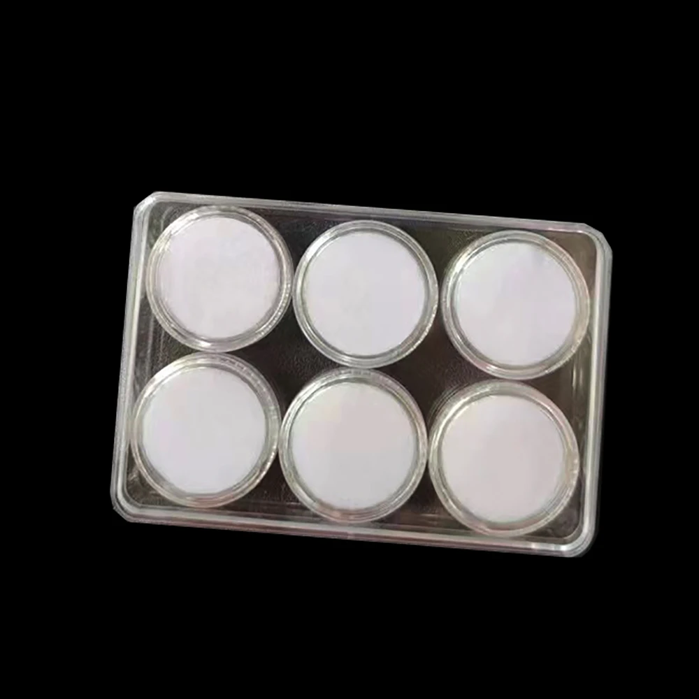 Transparent Round Gemstone Display Storage Box Gems Jewelry Container Jar Loose Diamond Organizer Collection Case Tray With Lid