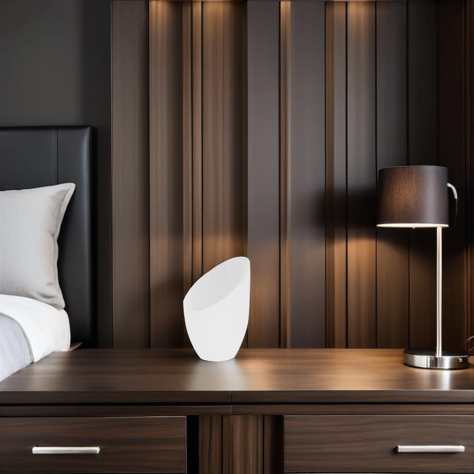 

2Pcs Plastic Inclined Head Lamp Shade Lampshade Replacement Cover for Table Floor Wall Lamps Plastic Lamp Shade