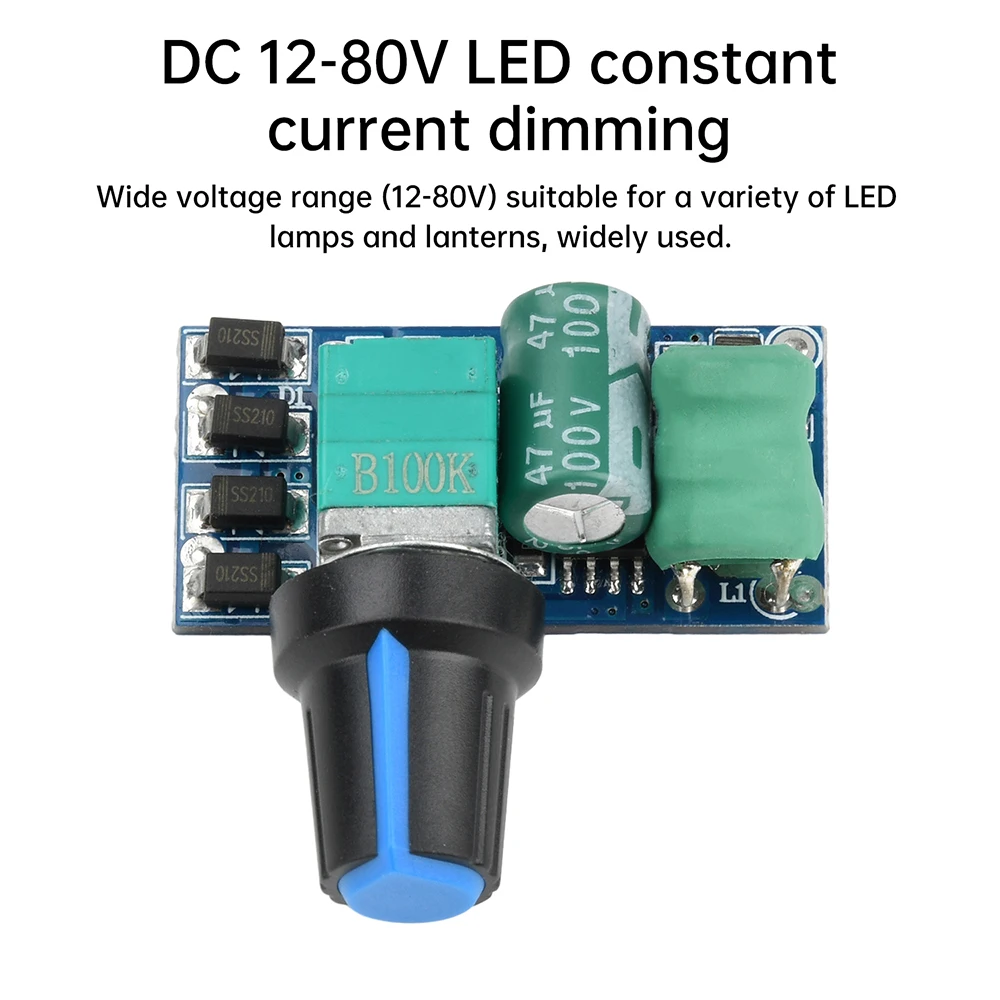 Regulador de tensão 5v 12v pwm dc controlador de velocidade do motor regulador de velocidade stepless led dimmer controlador de potência 12-80v
