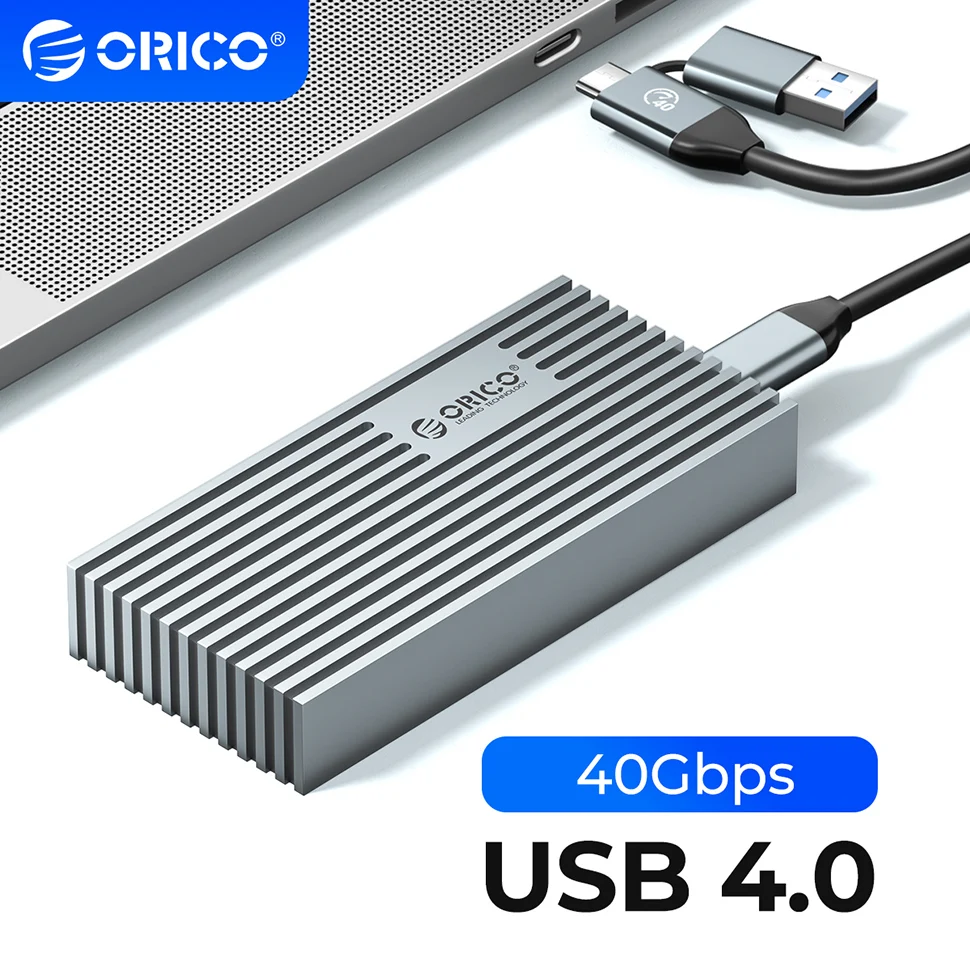 ORICO 40Gbps High Speed SSD External Case M.2 NVMe Enclosure Thunderbolt 3/4 USB4 USB 3.0 HD Type C M2 Drive Disk Storage Box