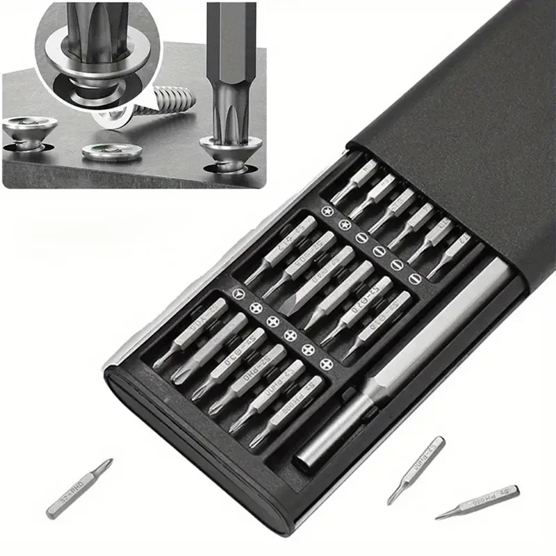 Magnetic Screwdriver Set 25 In 1 Kit Bits Precision Electronics Computer PC Phone Disassembly Multifunctional Maintenance Tool