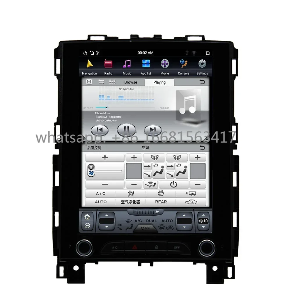 

For Renault KOLEOS For Renault Megane 4 Tesla Style Android 9.0 Six Core Car GPS Navigation Stereo Head Unit Multimedia Player