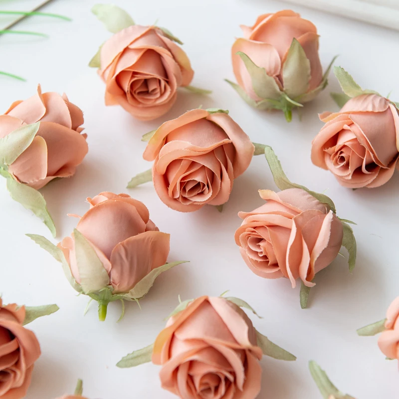 Rosenkopf-Seidenblumen für Heimdekoration, Vasen, Hochzeitsdekoration, Bastelbedarf, DIY-Valentinstag-Girlanden-Zubehör, Blumenwand – Detail 8