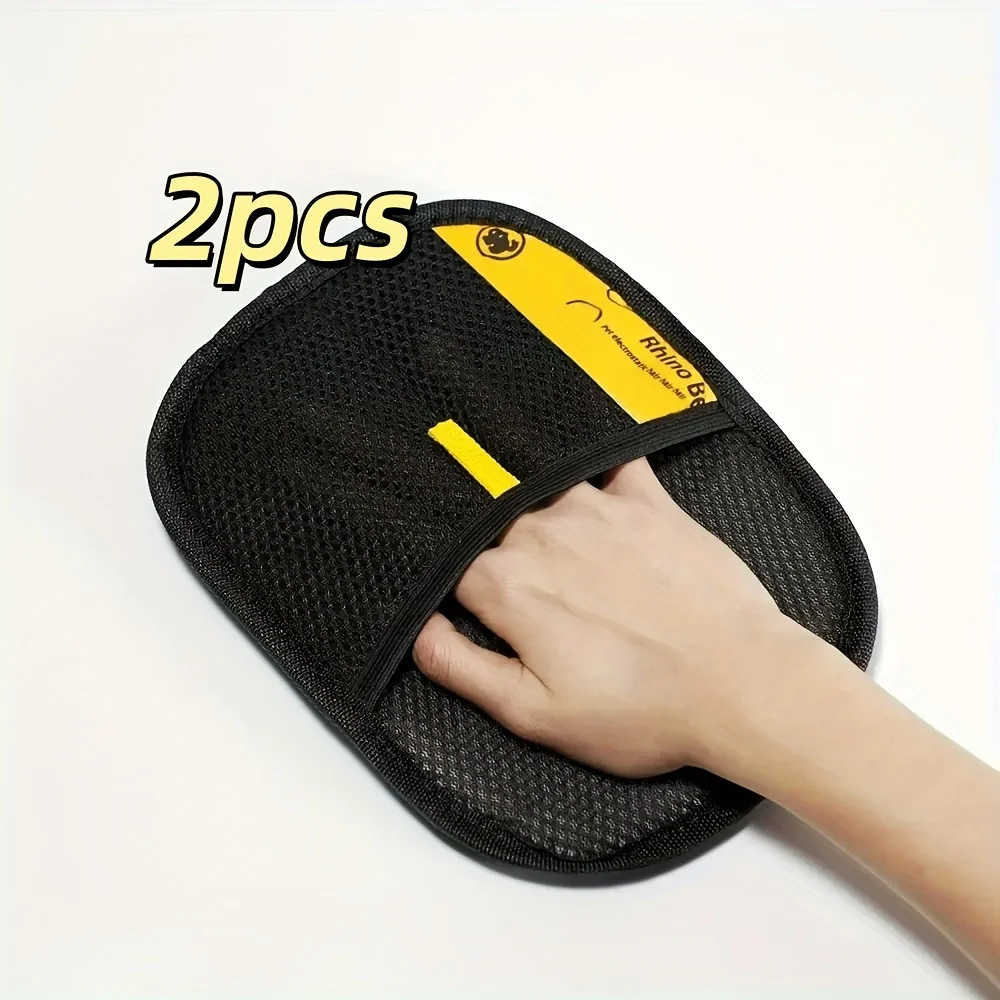 Cat Hair Removal Gloves - Dual Brush Design for Efficient Pet Hair Cleaning on Sofas, Car Seats & Body, Durable Polyester Fiber image 4
