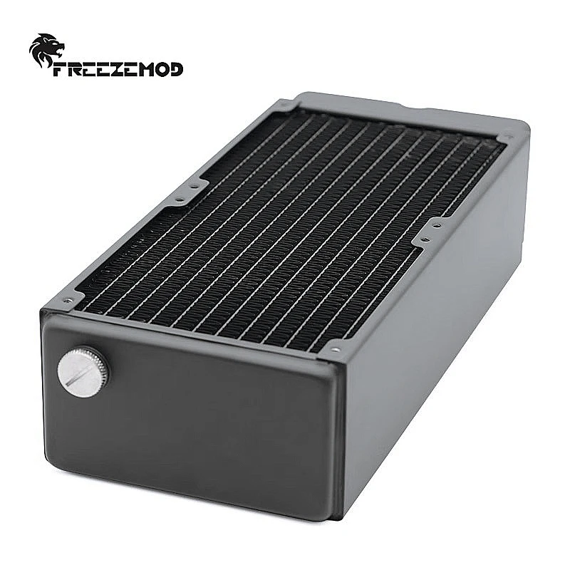 65mm Thick 240mm Brass Radiator FREEZEMOD Computer Water Cooling Triple-layer Heat Sink Row Independent Two-layer TSRP-HP65-240