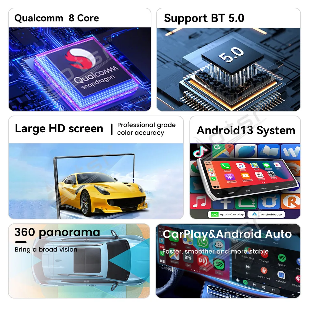 14.5 inch CarPlay QLED Car Radio Android 14.0 For Infiniti G Series 2007-2016 GPS Navigation Stereo Multimedia Player Head Unit