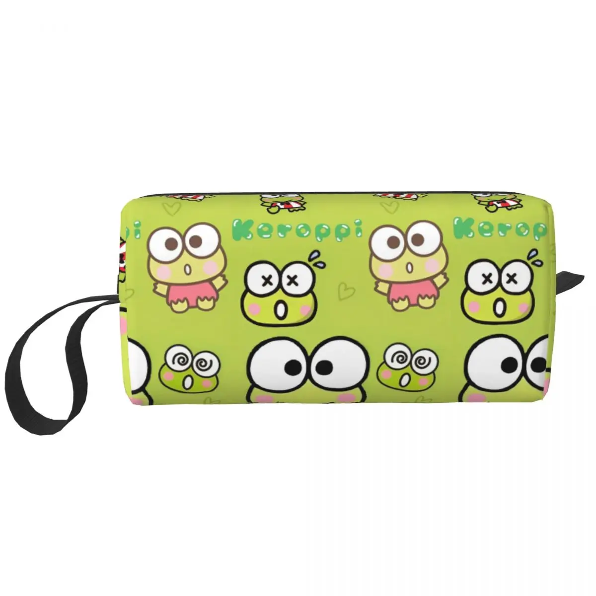 

Sanrio Keroppi Frog Косметичка Косметичка для мужчин и женщин Туалетные сумки Аксессуары Органайзер