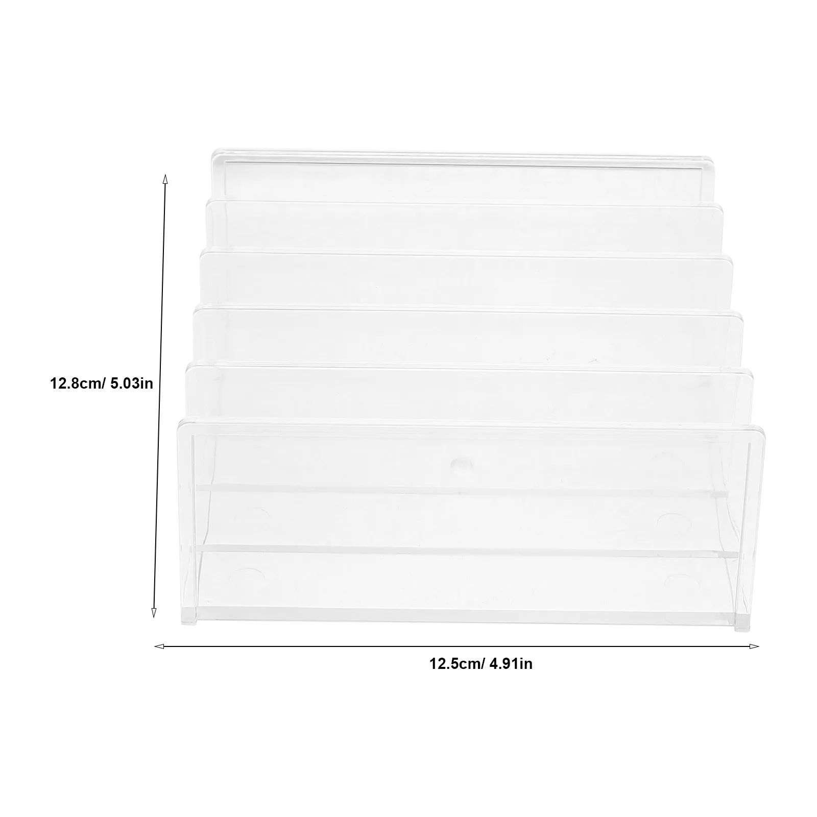 Sturdy Acrylic Book Stand File Organizer Holder for Books Desktop Storage Solution Decorative Bookends for Home Study Office Use