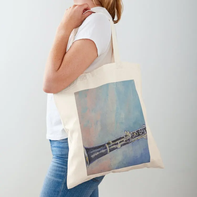 

Clarinet Tote Bag shopping bags foldable Canvas bag for women tote bag woman Women's beach bags