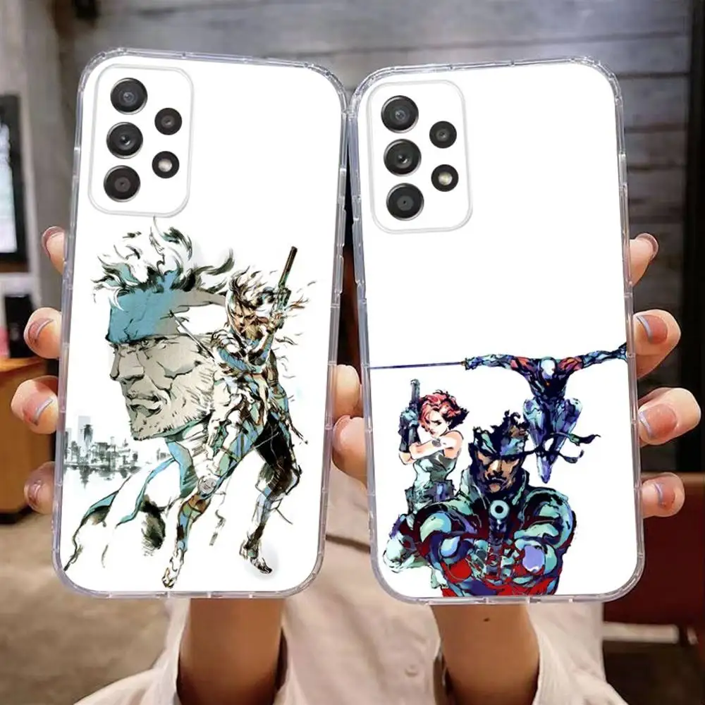 

Game Metal Gear Solid Phone Case For Samsung Galaxy A,71,70,52,51,40,31,50,50S,30S,21S,12,10,Note20ultra Transparent Cover